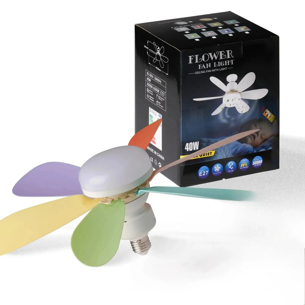 30W Ceiling Fan Light E27 with Remote LED